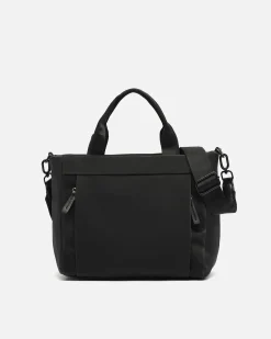 Bolso tote mediano en nylon con asa bandolera extraíble