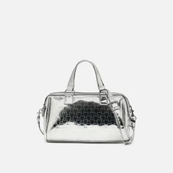 Bolso tote pequeño con asa bandolera extraíble y estampado monogram