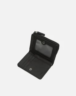 Cartera con compartimento para billetes, tarjetas y monedas con cierre
