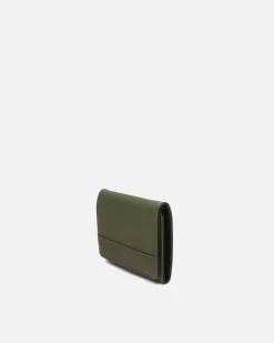 Cartera con compartimento para billetes, tarjetas y monedas