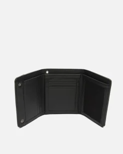 Cartera con compartimento para billetes, tarjetas y monedas
