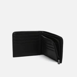Cartera con compartimento para billetes, tarjetas y monedas