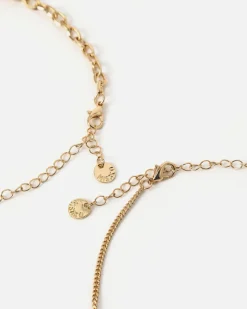 Conjunto de collar largo con colgante