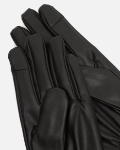 Guantes polipiel con dedo táctil
