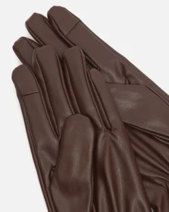 Guantes polipiel con dedo táctil