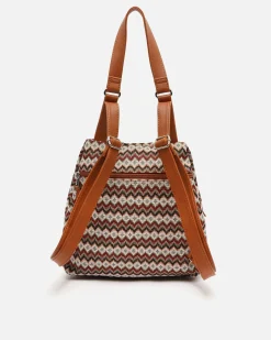 Mochila antirrobo con estampado jacquard