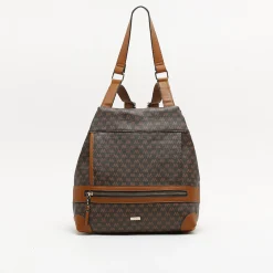 Mochila antirrobo con estampado monograma