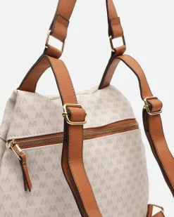 Mochila antirrobo con estampado monograma