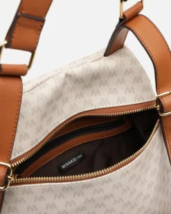 Mochila antirrobo con estampado monograma