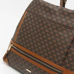 Mochila antirrobo con estampado monograma