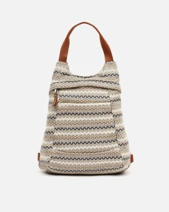 Mochila antirrobo con estampado jacquard
