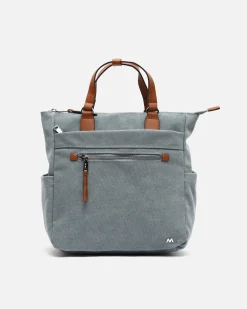 Mochila de tela con asa de mano