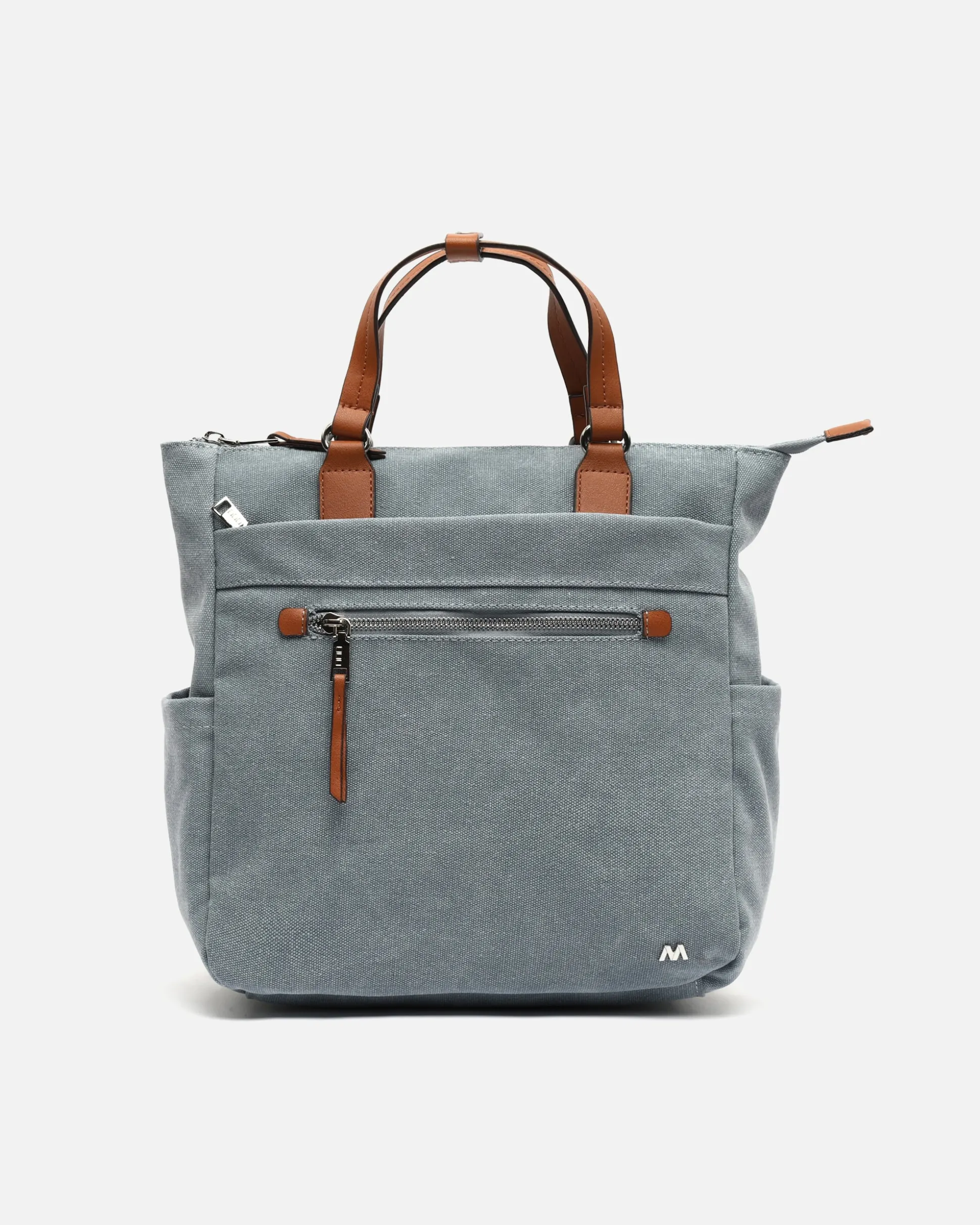 Mochila de tela con asa de mano