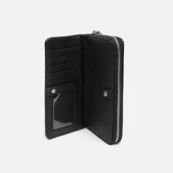 Monedero grande con detalles metalizados