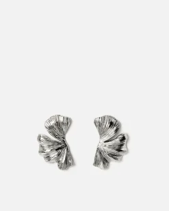 Pendientes grandes en forma de flor