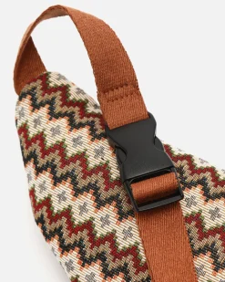 Riñonera con estampado jacquard